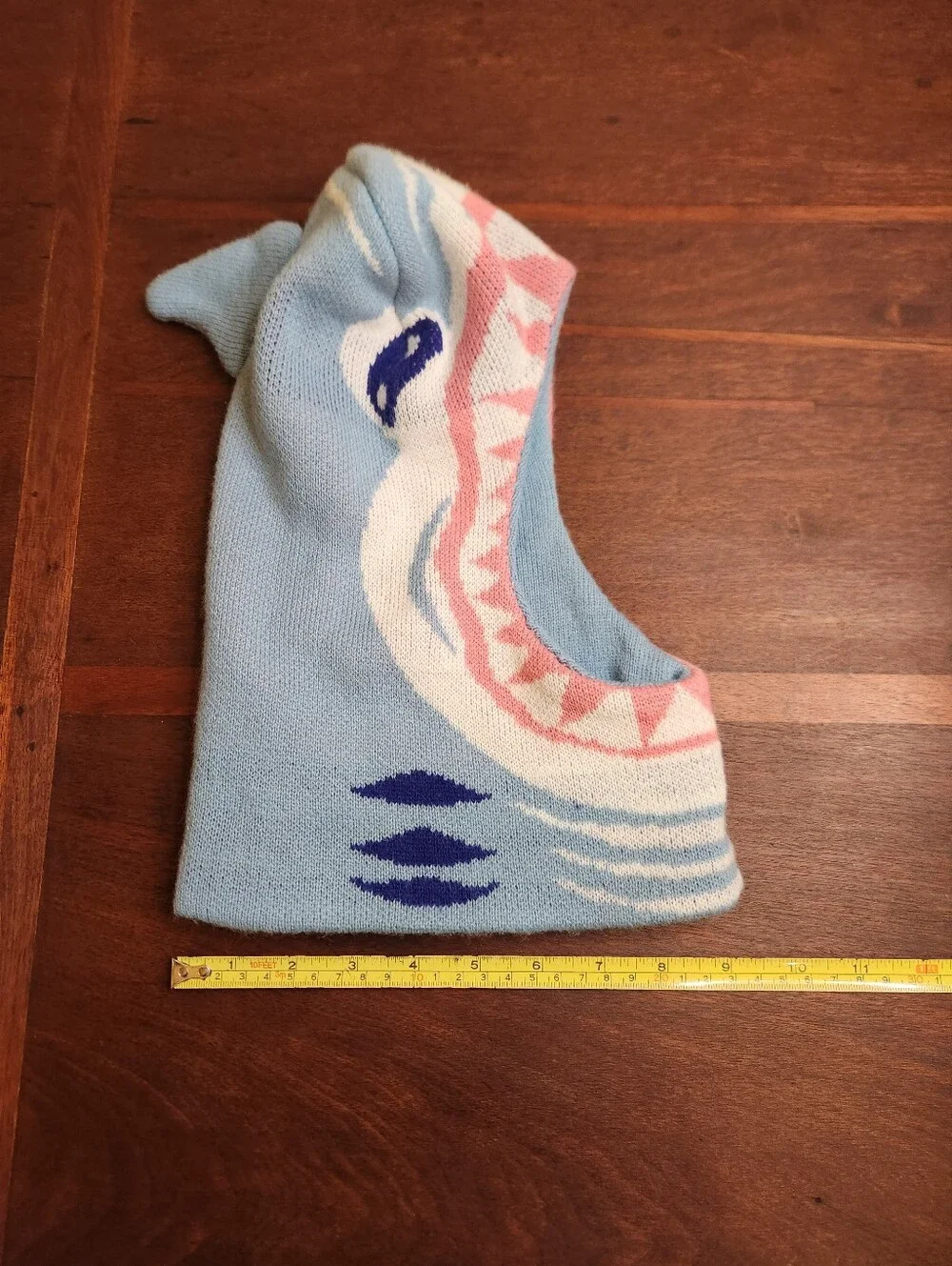 Light Blue Kids Shark Balaclava Hat